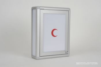 Ecza dolab tek kapl beyaz + hilal