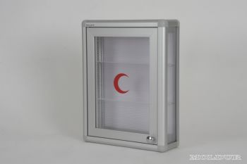 Ecza dolab� tek kap�l� �effaf + hilal