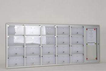 Posta kutusu 20 daire apartman duyuru panosu